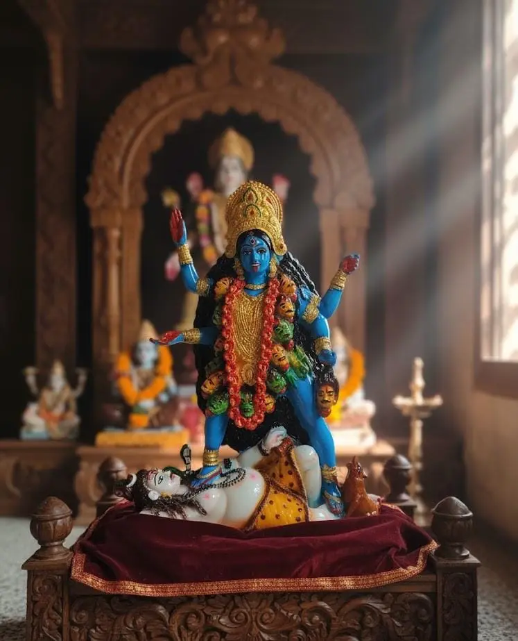Marble Dust Idol – 10 Inch Kali Mata Statue