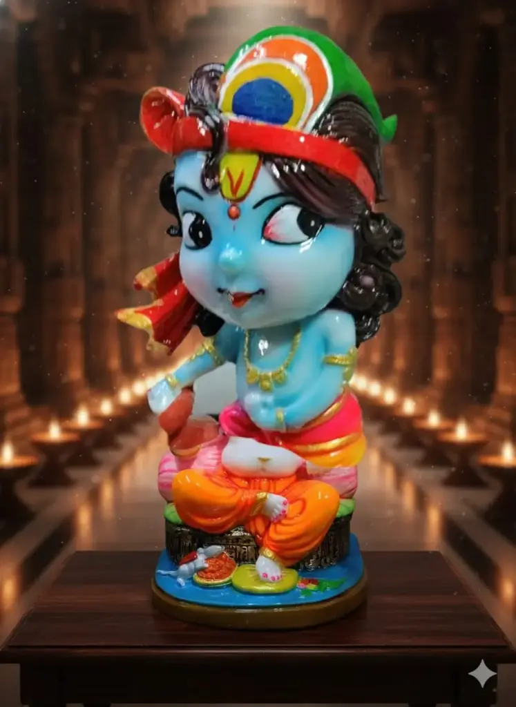 Bal Krishna Marble Dust Idol - 12 inch